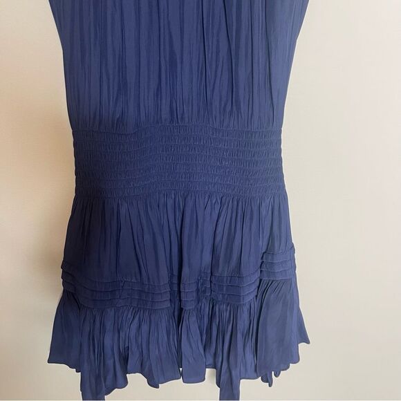Ramy Brooke BAILEY HIGH NECK MINI DRESS IN SPRING NAVY XXS NWT - Picture 7 of 11